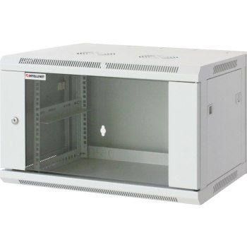 Intellinet Network Cabinet - Wall Mount (Standard), 12U, 600mm Deep, Grey, Assembled, Max 60kg, 19", Three Year Warranty