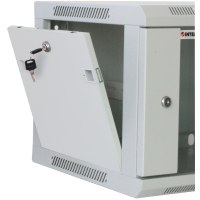 Intellinet Network Cabinet - Wall Mount (Standard), 12U, 600mm Deep, Grey, Assembled, Max 60kg, 19", Three Year Warranty