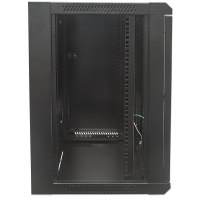 Intellinet Network Cabinet - Wall Mount (Standard), 15U, 450mm Deep, Black, Flatpack, Max 60kg, 19", Three Year Warranty