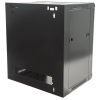 Intellinet Network Cabinet - Wall Mount (Standard), 12U, 600mm Deep, Black, Flatpack, Max 60kg, 19", Three Year Warranty