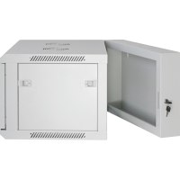 Intellinet Network Cabinet - Wall Mount Double Section, 15U, 550mm Depth, Grey, Assembled, Max 30kg, 19", Three Year Warranty