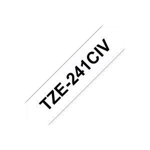 Brother TZe-241CIV - Schwarz auf Weiß - Rolle (1,8...