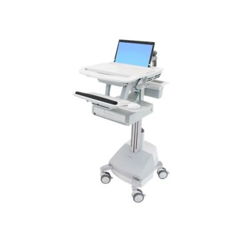 Ergotron StyleView - Carrello multimediale - Alluminio - Grigio - Bianco - Alluminio - Plastica - Zinco acciaio - Computer portatile - 9,1 kg - 43,9 cm (17.3")