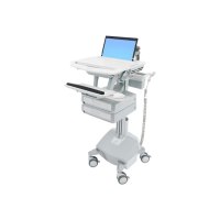 Ergotron StyleView - Carrello multimediale - Alluminio - Grigio - Bianco - Alluminio - Plastica - Zinco acciaio - Computer portatile - 10 kg - 43,9 cm (17.3")