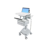 Ergotron StyleView - Carrello multimediale - Alluminio - Grigio - Bianco - Alluminio - Plastica - Zinco acciaio - Computer portatile - 9,1 kg - 43,9 cm (17.3")