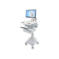 Ergotron StyleView - Carrello multimediale - Alluminio - Grigio - Bianco - Alluminio - Plastica - Zinco acciaio - Pannello piatto - 16,8 kg - 61 cm (24")