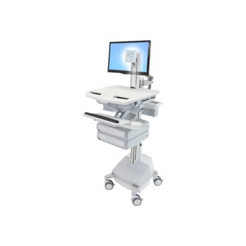 Ergotron StyleView - Carrello multimediale - Alluminio - Grigio - Bianco - Alluminio - Plastica - Zinco acciaio - Pannello piatto - 17,7 kg - 61 cm (24")