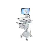 Ergotron StyleView - Carrello multimediale - Alluminio - Grigio - Bianco - Alluminio - Plastica - Zinco acciaio - Pannello piatto - 15,4 kg - 61 cm (24")