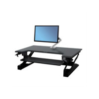 Ergotron WorkFit-T - Stainless steel - Black - 15.9 kg - 380 mm - 22.3 kg - 980 x 710 x 216 mm