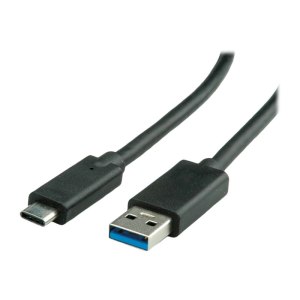 ROLINE USB 3.1 Cable - A-C - M/M 0.5 m - 0,5 m - USB A - USB C - USB 3.2 Gen 1 (3.1 Gen 1) - 5000 Mbit/s - Nero