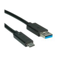 ROLINE USB 3.1 Cable - A-C - M/M 0.5 m - 0,5 m - USB A - USB C - USB 3.2 Gen 1 (3.1 Gen 1) - 5000 Mbit/s - Nero