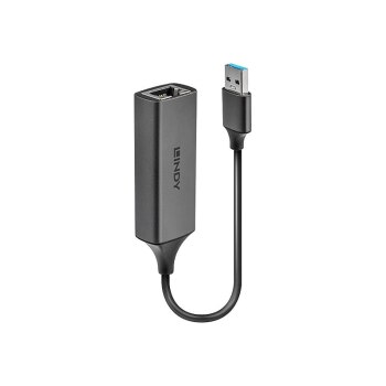 Lindy 43298 - USB - RJ45 - 0,135 m - Grigio