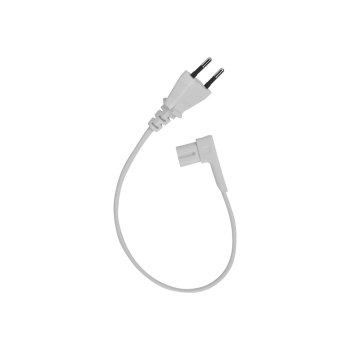 Flexson Power cable - Europlug (M) straight to IEC 60320 C7 angled