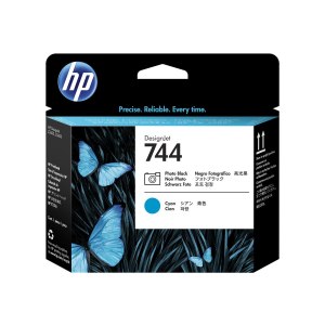 HP 744 - Cyan, photo black - printhead