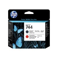 HP 744 - Black, chromatic red