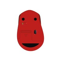 Logitech M331 SILENT PLUS - Mano destra - Meccanico - RF Wireless - 1000 DPI - Rosso