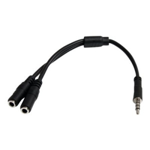 StarTech.com 4 Position to 2x 3 Position 3.5mm Headset Splitter Adapter