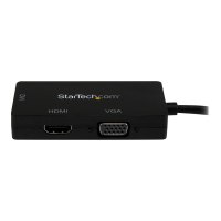 StarTech.com Adattatore Mini DisplayPort da viaggio VGA/DVI/HDMI - Convertitore mDP 3 in 1 - 0,15 m - Mini DisplayPort - DVI-D + VGA (D-Sub) + HDMI - Maschio - Femmina - Dritto