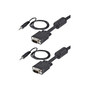 StarTech.com 5 m Monitor VGA Koaxial Videokabel mit Audio für hohe Auflösung - HD15 Stecker/Stecker - VGA-Kabel - HD-15 (VGA)