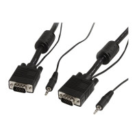 StarTech.com 5 m Monitor VGA Koaxial Videokabel mit Audio für hohe Auflösung - HD15 Stecker/Stecker - VGA-Kabel - HD-15 (VGA)