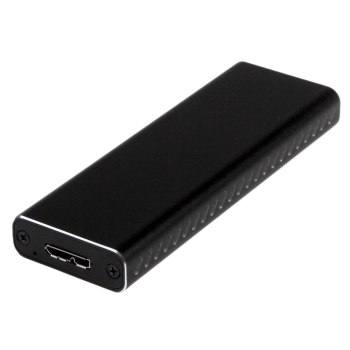 StarTech.com Box Alloggio USB 3.0 esterno per SSD SATA M.2 - Convertitore NGFF di unità SSD con UASP - Alloggiamento SSD - M.2 - M.2 - 6 Gbit/s - Collegamento del dispositivo USB - Nero