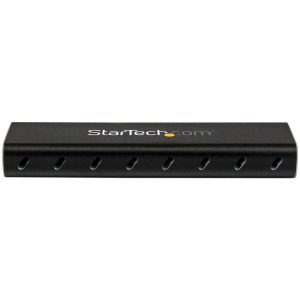 StarTech.com Box Alloggio USB 3.0 esterno per SSD SATA M.2 - Convertitore NGFF di unità SSD con UASP - Alloggiamento SSD - M.2 - M.2 - 6 Gbit/s - Collegamento del dispositivo USB - Nero