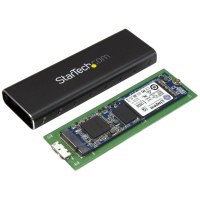 StarTech.com Box Alloggio USB 3.0 esterno per SSD SATA M.2 - Convertitore NGFF di unità SSD con UASP - Alloggiamento SSD - M.2 - M.2 - 6 Gbit/s - Collegamento del dispositivo USB - Nero