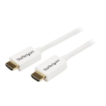 StarTech.com 5m High-Speed-HDMI-Kabel - Ultra HD 4k x 2k HDMI CL3 Kabel zur Installation in Wänden mit vergoldeten Kontakten - Weiß - HDMI-Kabel - HDMI (M)