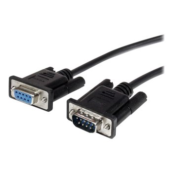 StarTech.com 50cm Seriell DB9 RS232 Verlängerungskabel - RS 232 DB-9 Kabel Verlängerung- DB 9 (Stecker)