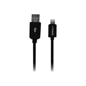 StarTech.com 3m (10ft) Long Black Apple® 8-pin Lightning Connector to USB Cable for iPhone / iPod / iPad