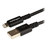 StarTech.com 3m (10ft) Long Black Apple® 8-pin Lightning Connector to USB Cable for iPhone / iPod / iPad