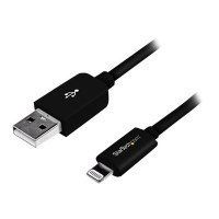 StarTech.com 3m (10ft) Long Black Apple® 8-pin Lightning Connector to USB Cable for iPhone / iPod / iPad