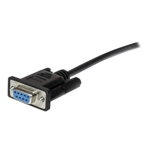 StarTech.com 2m Black Straight Through DB9 RS232 Serial Cable