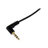 StarTech.com Cavo audio stereo da slim 3,5 mm ad angolare destro 30 cm - M/M - 3.5mm - Maschio - 3.5mm - Maschio - 0,3 m - Nero