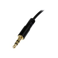 StarTech.com Cavo audio stereo da slim 3,5 mm ad angolare destro 30 cm - M/M - 3.5mm - Maschio - 3.5mm - Maschio - 0,3 m - Nero