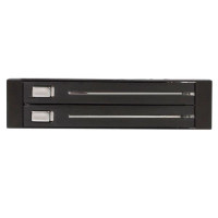 StarTech.com SATA Wechselrahmen 3,5 Zoll trägerlos - Mobiles Festplatten Speicher Rack für 2x 6,4cm (2,5)