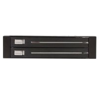 StarTech.com SATA Wechselrahmen 3,5 Zoll trägerlos - Mobiles Festplatten Speicher Rack für 2x 6,4cm (2,5)