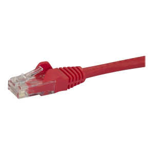 StarTech.com 2m CAT6 Ethernet Cable, 10 Gigabit Snagless RJ45 650MHz 100W PoE Patch Cord, CAT 6 10GbE UTP Network Cable w/Strain Relief, Red, Fluke Tested/Wiring is UL Certified/TIA