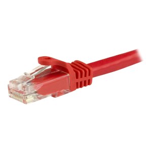 StarTech.com 3m CAT6 Ethernet Cable, 10 Gigabit Snagless RJ45 650MHz 100W PoE Patch Cord, CAT 6 10GbE UTP Network Cable w/Strain Relief, Red, Fluke Tested/Wiring is UL Certified/TIA