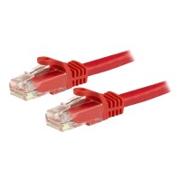 StarTech.com 3m CAT6 Ethernet Cable, 10 Gigabit Snagless RJ45 650MHz 100W PoE Patch Cord, CAT 6 10GbE UTP Network Cable w/Strain Relief, Red, Fluke Tested/Wiring is UL Certified/TIA