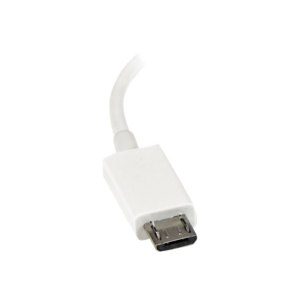 StarTech.com 5in White Micro USB to USB OTG Host Adapter M/F