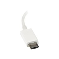 StarTech.com 5in White Micro USB to USB OTG Host Adapter M/F