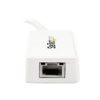 StarTech.com USB 3.0 to Gigabit Ethernet Adapter NIC w/ USB Port (White)