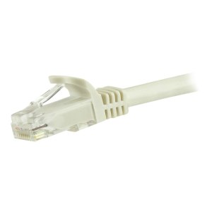 StarTech.com 3m CAT6 Ethernet Cable, 10 Gigabit Snagless RJ45 650MHz 100W PoE Patch Cord, CAT 6 10GbE UTP Network Cable w/Strain Relief, White, Fluke Tested/Wiring is UL Certified/TIA