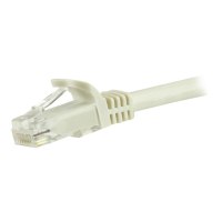 StarTech.com 3m CAT6 Ethernet Cable, 10 Gigabit Snagless RJ45 650MHz 100W PoE Patch Cord, CAT 6 10GbE UTP Network Cable w/Strain Relief, White, Fluke Tested/Wiring is UL Certified/TIA