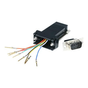 StarTech.com Adattatore modulare da DB9 a RJ45 - M/F - DB-9 - RJ-45 - Nero