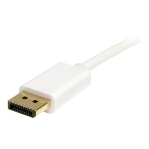 StarTech.com Cavo adattatore Mini DisplayPort 1.2 a DisplayPort 4k bianco da 1 m - M/M - 1 m - DisplayPort - mini DisplayPort - Maschio - Maschio - Oro