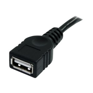 StarTech.com USB 2.0 Verlängerung 15cm - USB-A Verlängerungskabel Stecker auf Buchse - Schwarz - USB-Verlängerungskabel - USB (M)