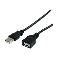 StarTech.com USB 2.0 Verlängerung 15cm - USB-A Verlängerungskabel Stecker auf Buchse - Schwarz - USB-Verlängerungskabel - USB (M)