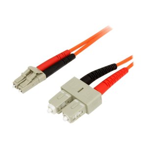 StarTech.com 1m Fiber Optic Cable - Multimode Duplex 62.5/125 - LSZH - LC/SC - OM1 - LC to SC Fiber Patch Cable (FIBLCSC1)